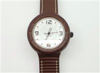 Orologio Hip Hop Uomo Leather in Acciaio HWU0208 - HWU0208